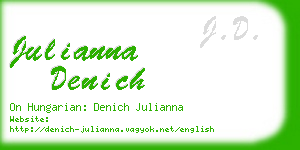 julianna denich business card